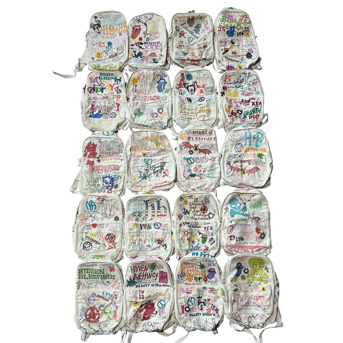 Graffiti Back Packs