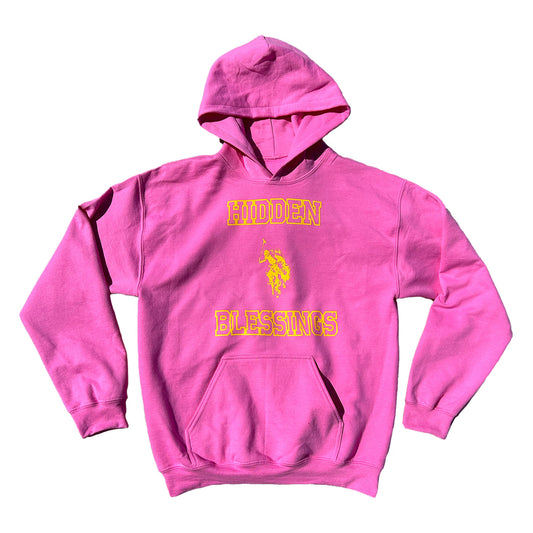Watch Your Back Pink Hoodie